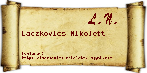 Laczkovics Nikolett névjegykártya