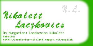 nikolett laczkovics business card
